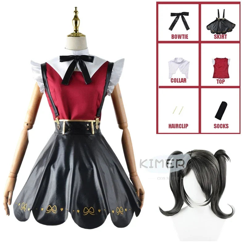 Needy Girl Overdose/Angel Carnival Party Costume - Laser JK Sailor Suit Halloween Cosplay - costume wig2 / XS / CHINA