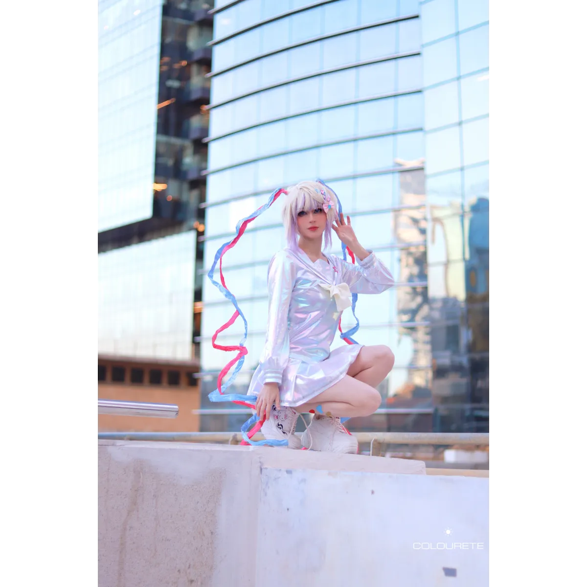 Needy Girl Overdose/Angel Carnival Party Costume - Laser JK Sailor Suit Halloween Cosplay - Cosplay - 31