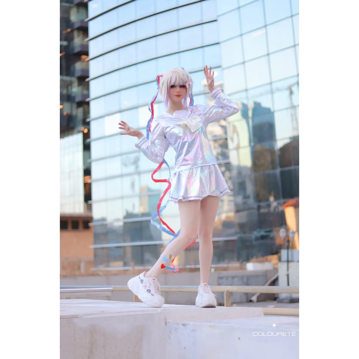 Needy Girl Overdose/Angel Carnival Party Costume - Laser JK Sailor Suit Halloween Cosplay - Cosplay - 32