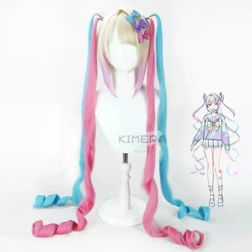 Needy Girl Overdose/Angel Carnival Party Costume - Laser JK Sailor Suit Halloween Cosplay - wig1 onesize / XS / CHINA