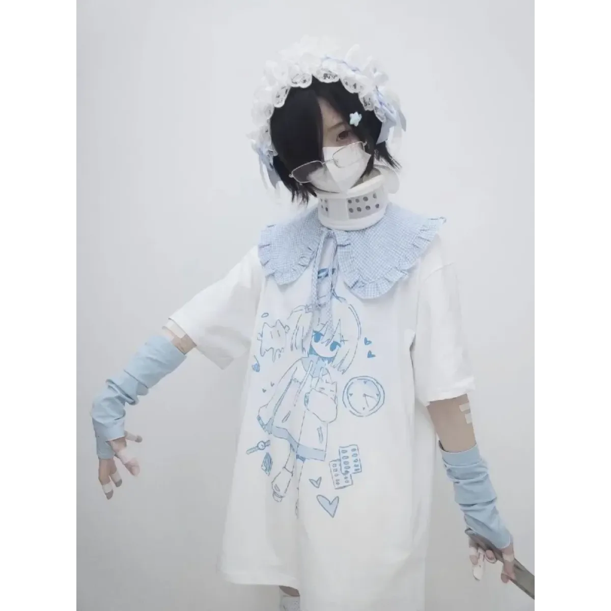 Harajuku Angel Print Oversized T-Shirt - T-Shirts - T-Shirt - 6