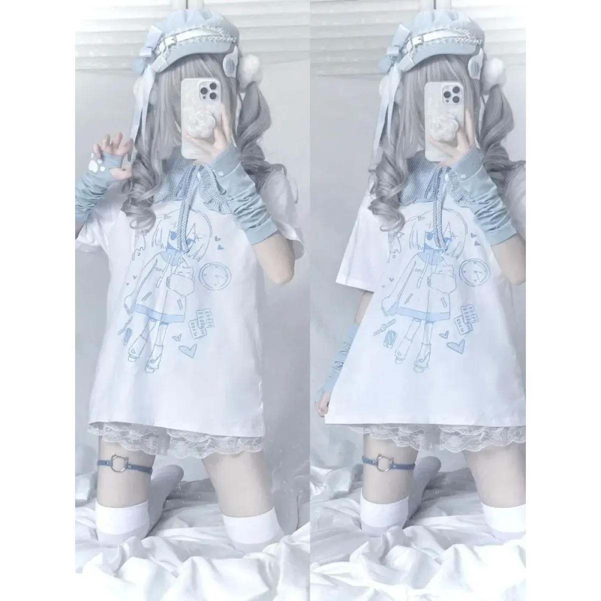 Harajuku Angel Print Oversized T-Shirt - T-Shirts - T-Shirt - 3