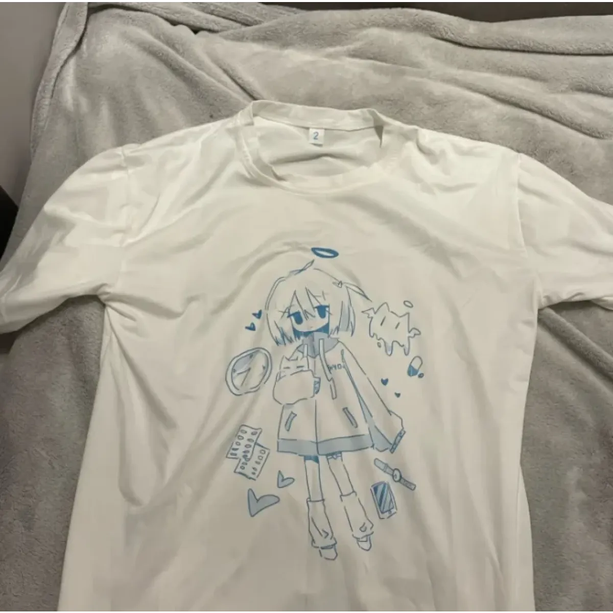 Harajuku Angel Print Oversized T-Shirt - T-Shirts - T-Shirt - 7