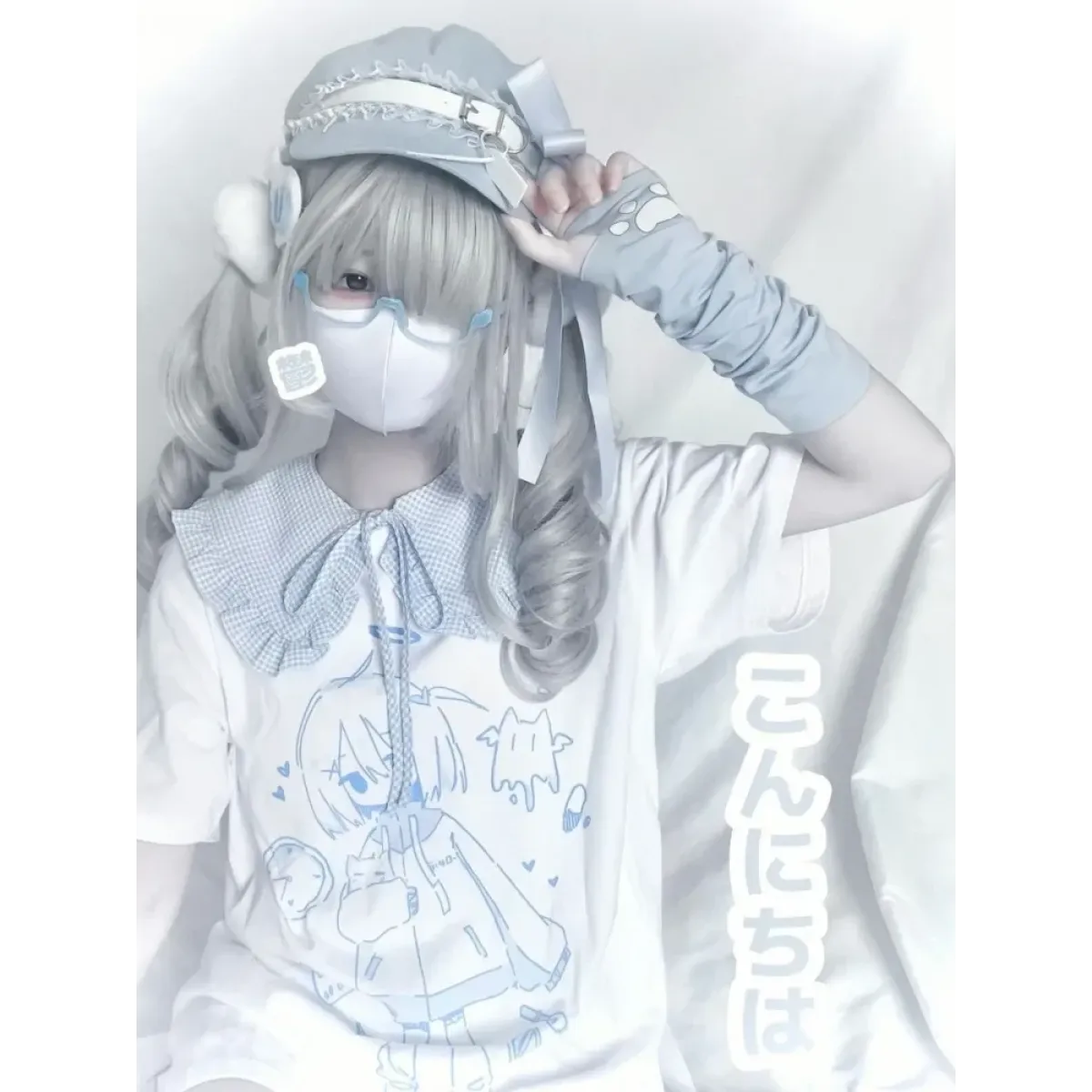 Harajuku Angel Print Oversized T-Shirt - T-Shirts - T-Shirt - 4