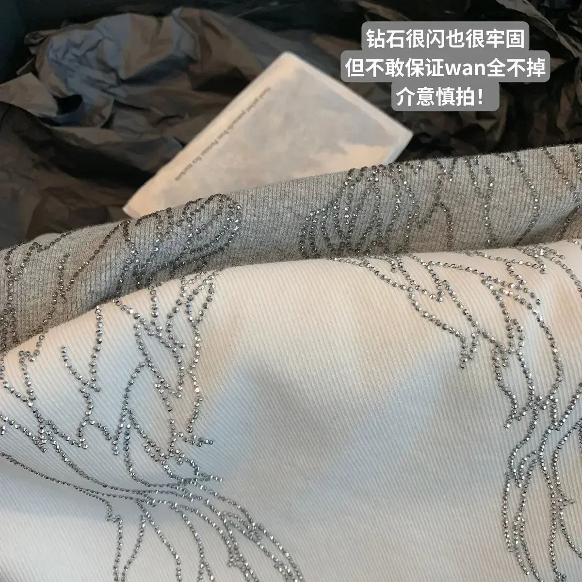 Angel Wings Rhinestone Slim Fit Tee - T-Shirts - T-Shirt - 8