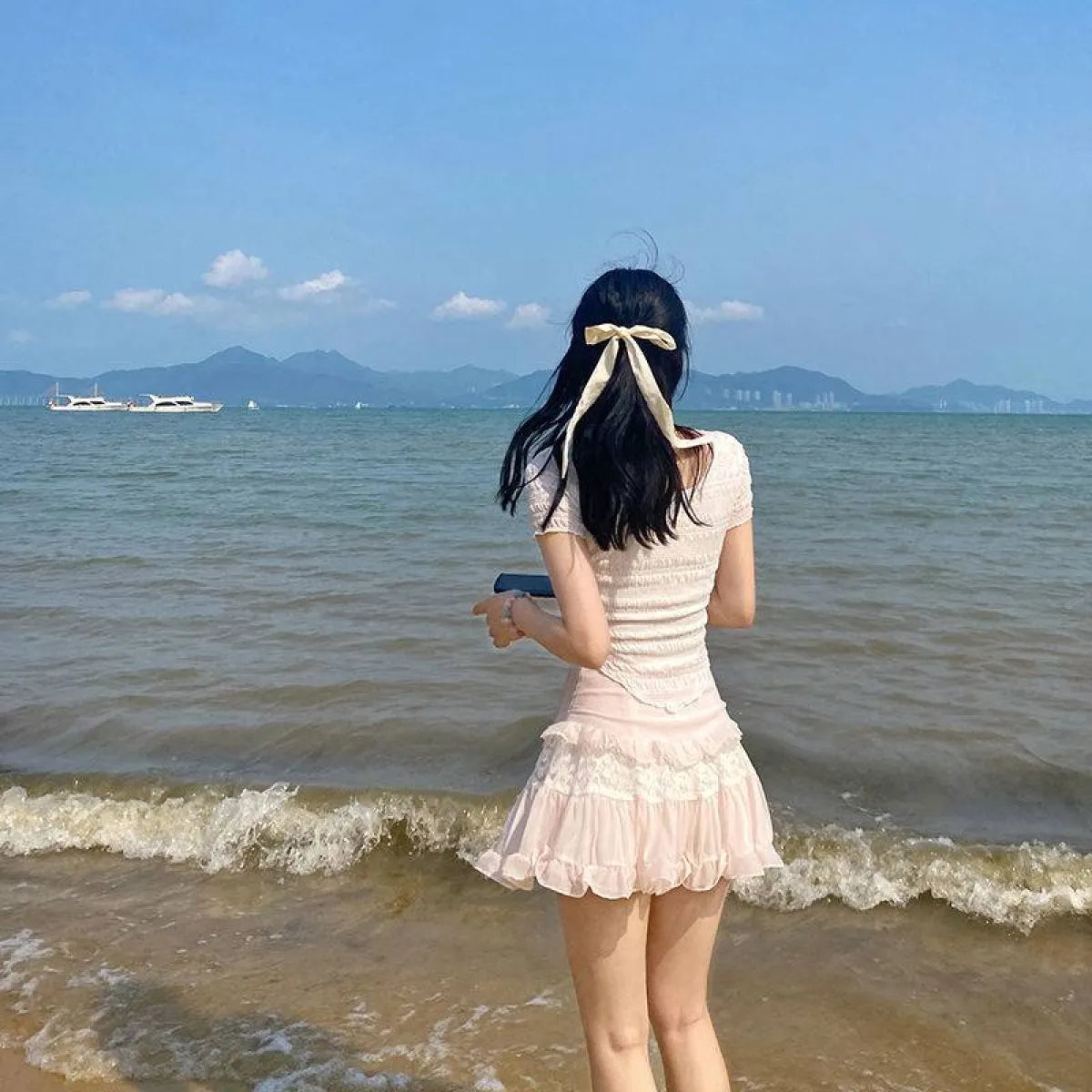 Angelic Lace Ruffle Mini Skirt - Bottoms - 11