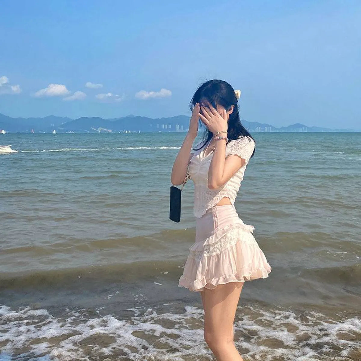 Angelic Lace Ruffle Mini Skirt - Bottoms - 13