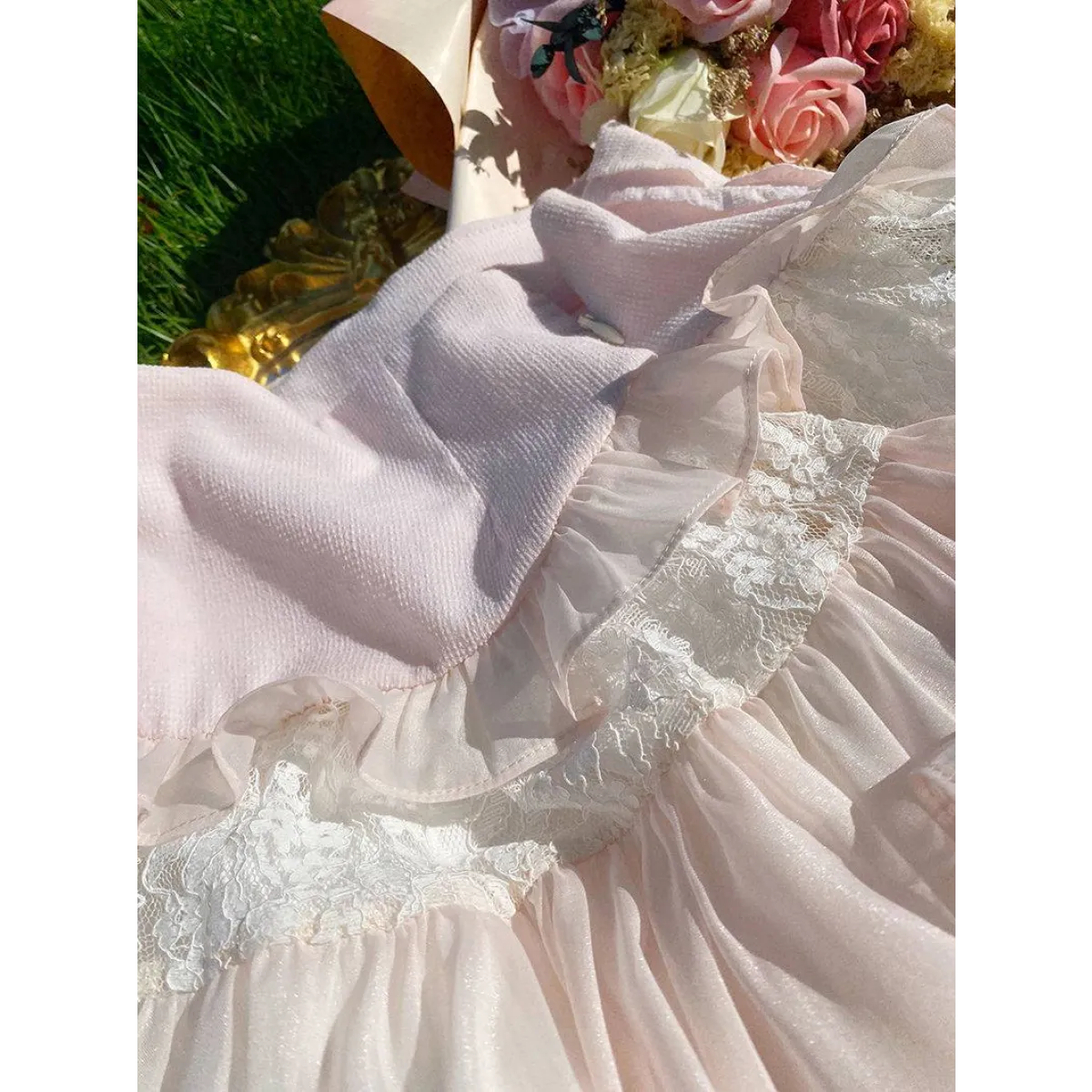 Angelic Lace Ruffle Mini Skirt - Bottoms - 21