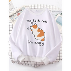 Kawaii ’Im Angy’ Cat Hoodie - Women’s Clothing & Accessories - 2