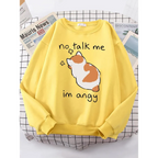 Kawaii ’Im Angy’ Cat Hoodie - Women’s Clothing & Accessories - 3