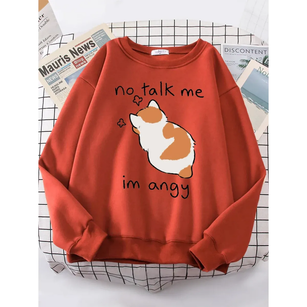 Kawaii ’Im Angy’ Cat Hoodie - Women’s Clothing & Accessories - 4