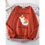 Kawaii ’Im Angy’ Cat Hoodie - Women’s Clothing & Accessories - 4