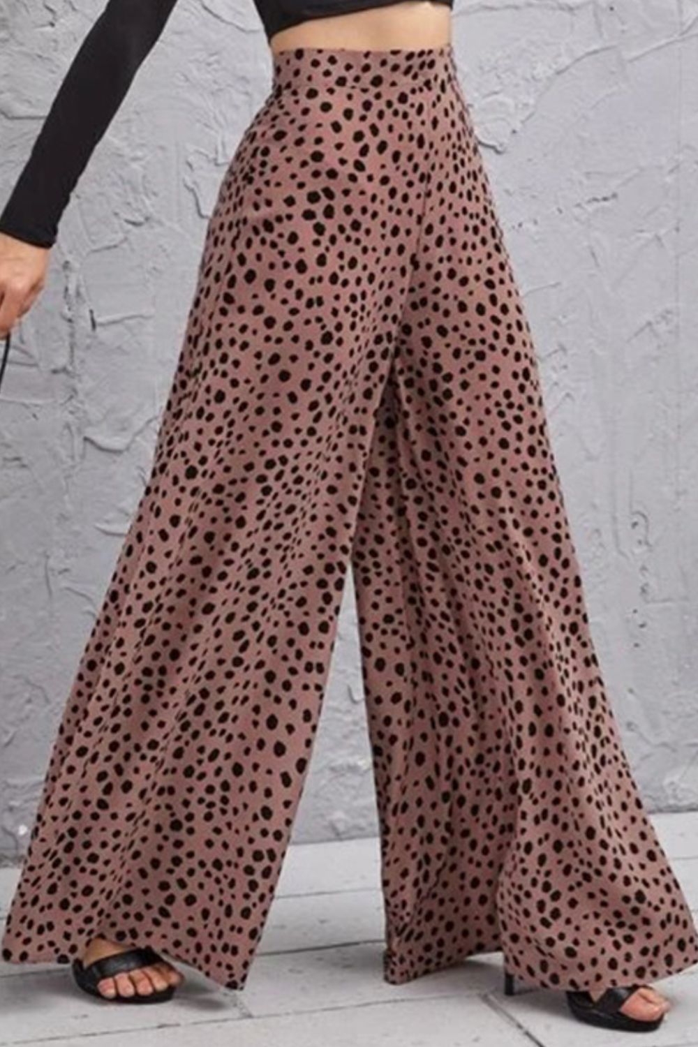 Animal Print High-Rise Culottes - Bottoms - Pants - 4 - 2024