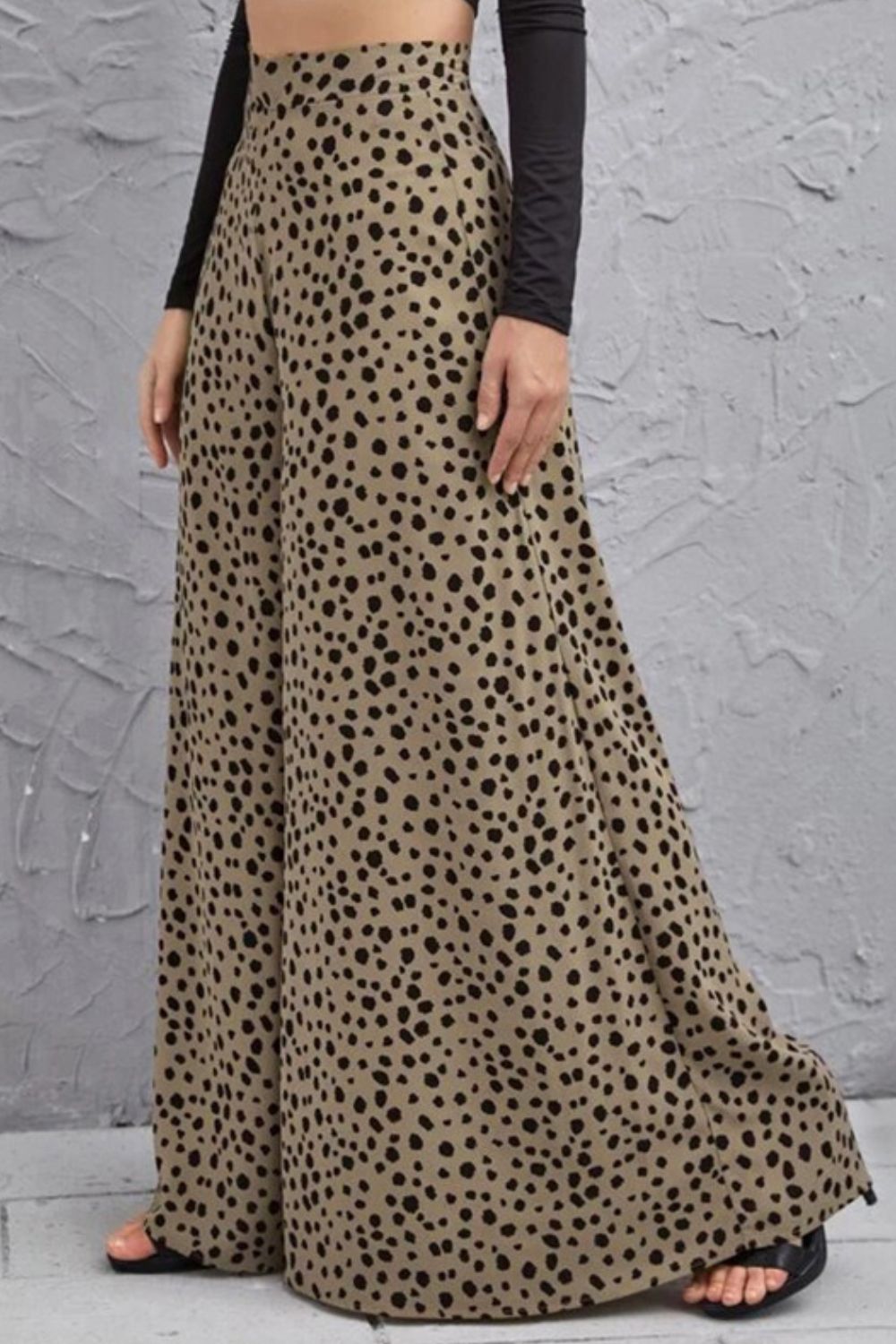 Animal Print High-Rise Culottes - Bottoms - Pants - 6 - 2024