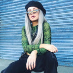 Animal Print Mesh Long Sleeve Top - Tops & Tees - Tops - 1