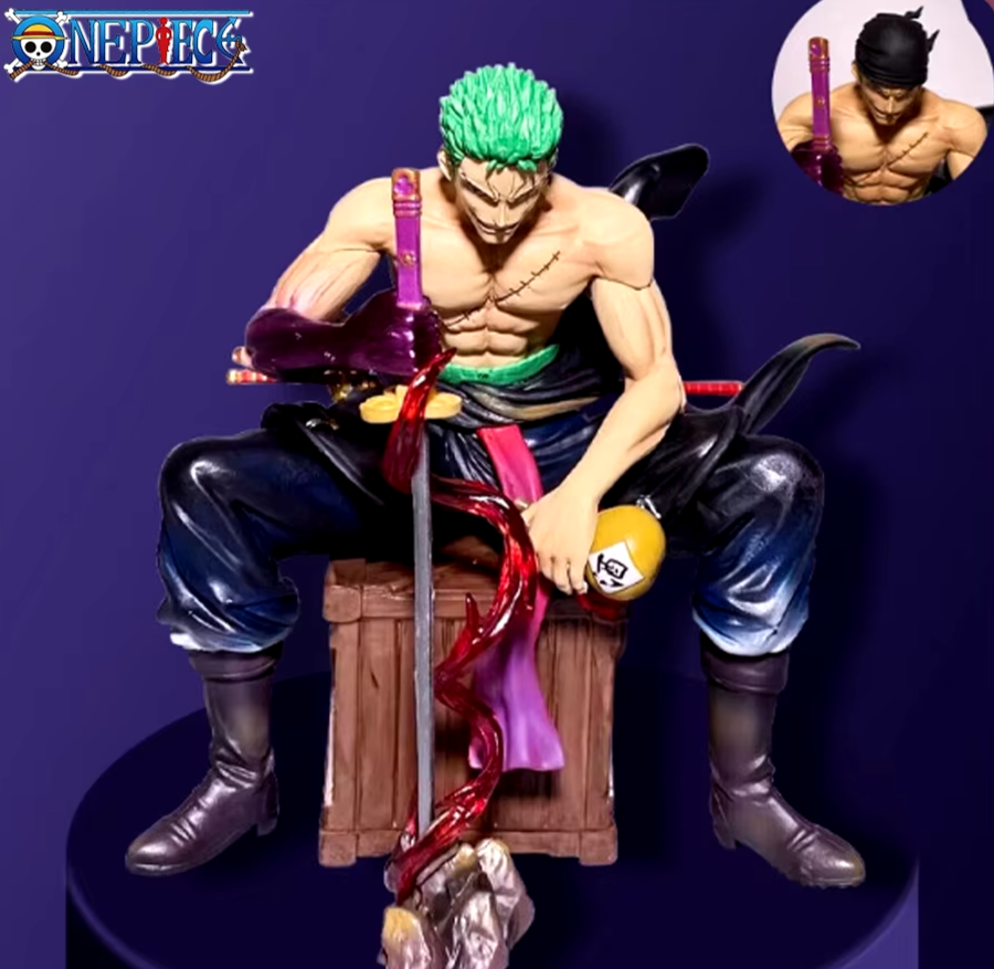 15cm Roronoa Zoro Figure with 2 Heads - One Piece PVC Statue - Anime - Action & Toy Figures - 1 - 2024