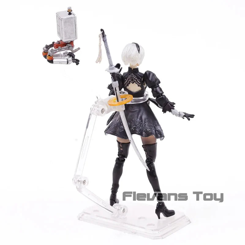 2B & Machine Lifeform - NieR Automata PVC Figure - Anime - Action & Toy Figures - 4 - 2024