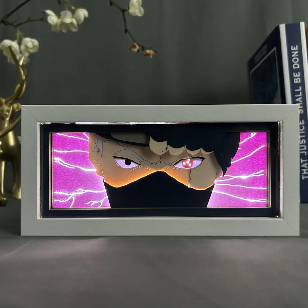 3D Anime LED Light Box with Naruto Gaara Uchiha Obito Itachi Figures - Anime - Action & Toy Figures - 5 - 2024