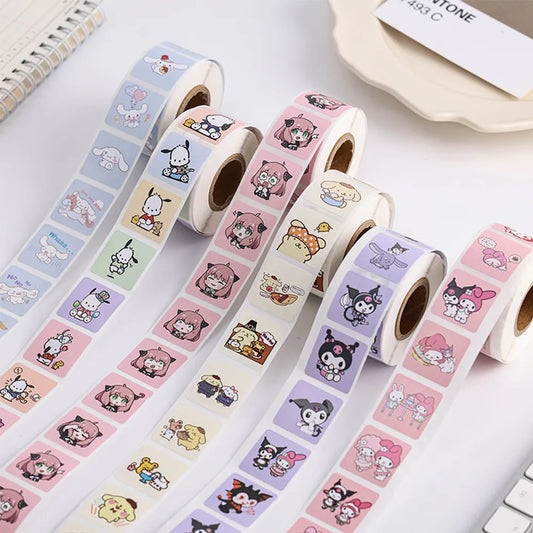 500PCS Cute Kuromi Pochacco My Melody Cartoon Stickers - Anime - Decorative Stickers - 1 - 2024