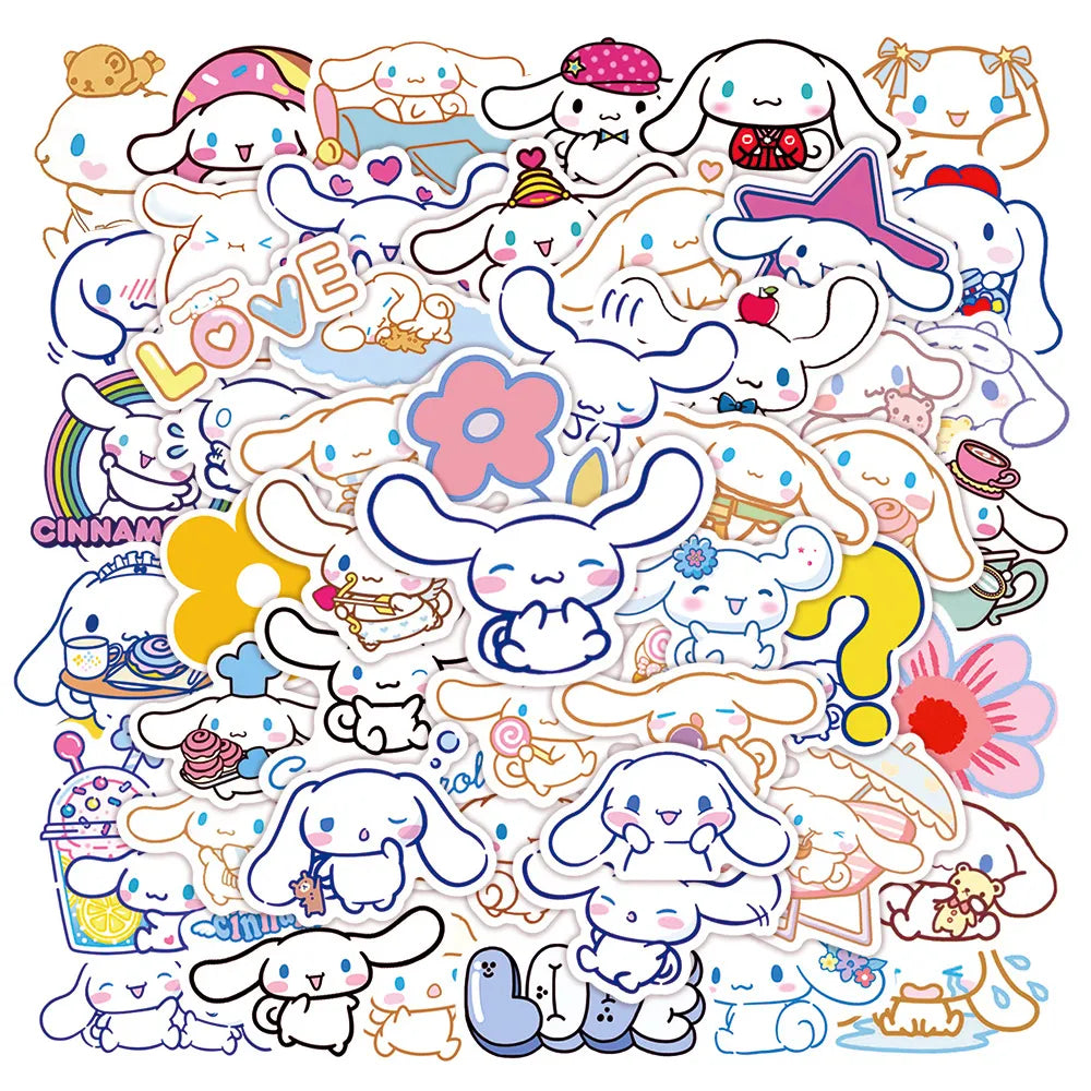 50pcs Sanrio Cartoon Stickers - Hello Kitty Kuromi My Melody - Anime - Decorative Stickers - 3 - 2024