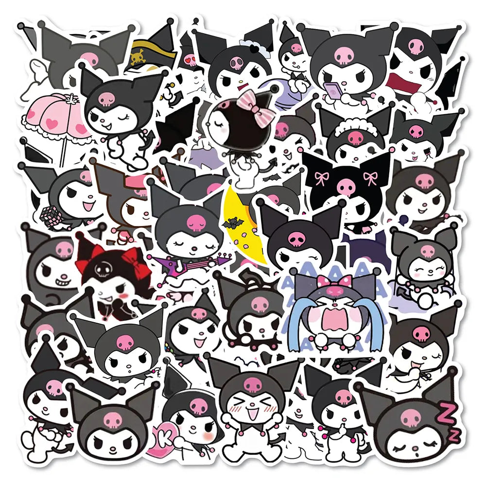 50pcs Sanrio Cartoon Stickers - Hello Kitty Kuromi My Melody - Style 15 - Anime - Decorative Stickers - 21 - 2024
