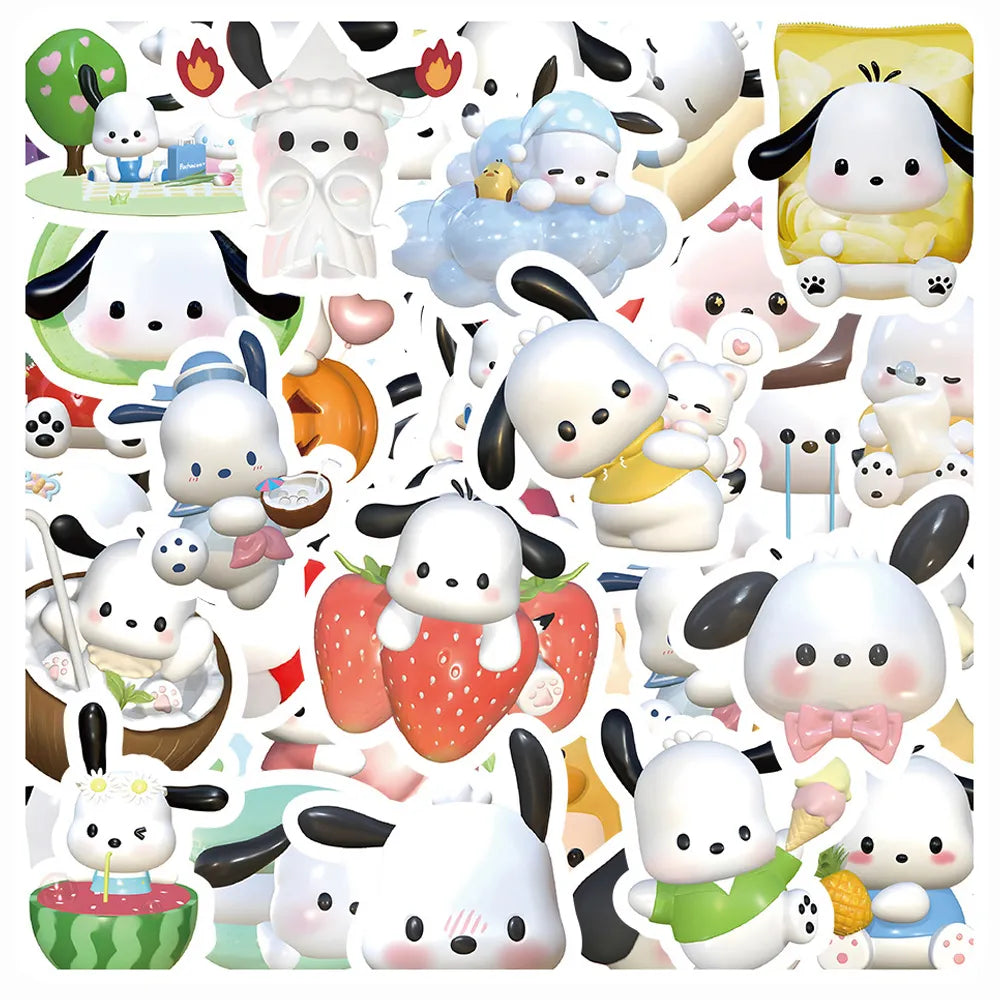 50pcs Sanrio Cartoon Stickers - Hello Kitty Kuromi My Melody - Style 5 - Anime - Decorative Stickers - 11 - 2024