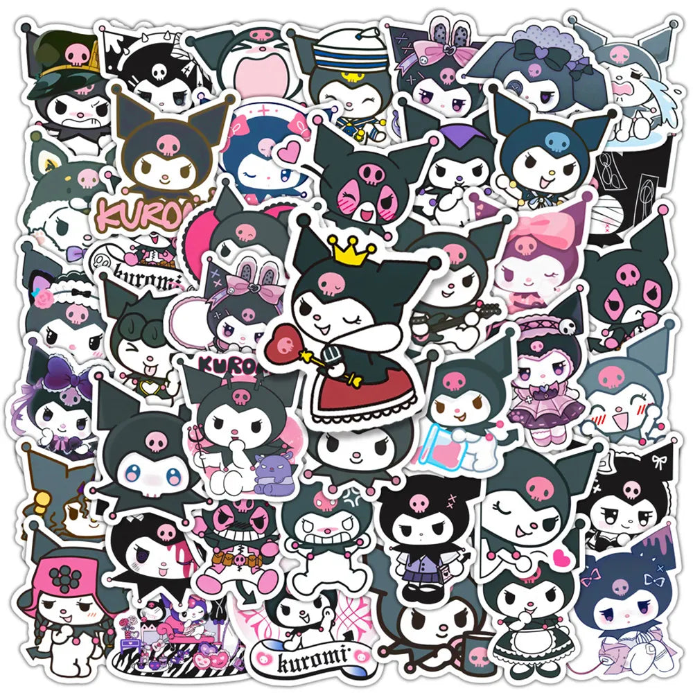 50pcs Sanrio Cartoon Stickers - Hello Kitty Kuromi My Melody - Style 30 - Anime - Decorative Stickers - 36 - 2024