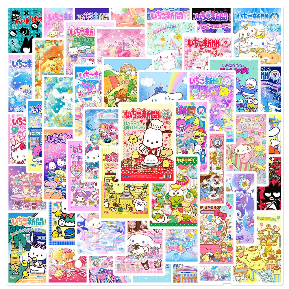 50pcs Sanrio Cartoon Stickers - Hello Kitty Kuromi My Melody - Style 28 - Anime - Decorative Stickers - 34 - 2024