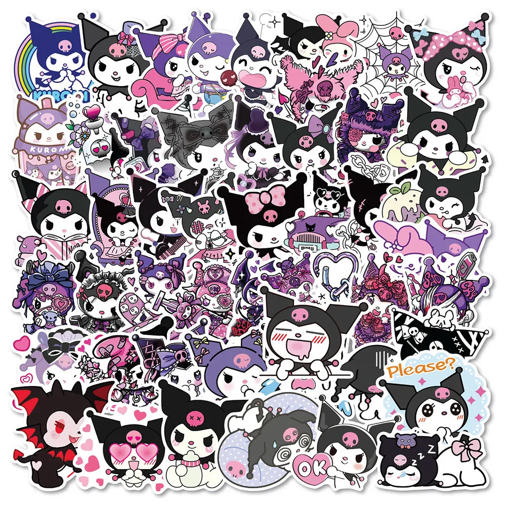 50pcs Sanrio Cartoon Stickers - Hello Kitty Kuromi My Melody - Style 10 - Anime - Decorative Stickers - 16 - 2024