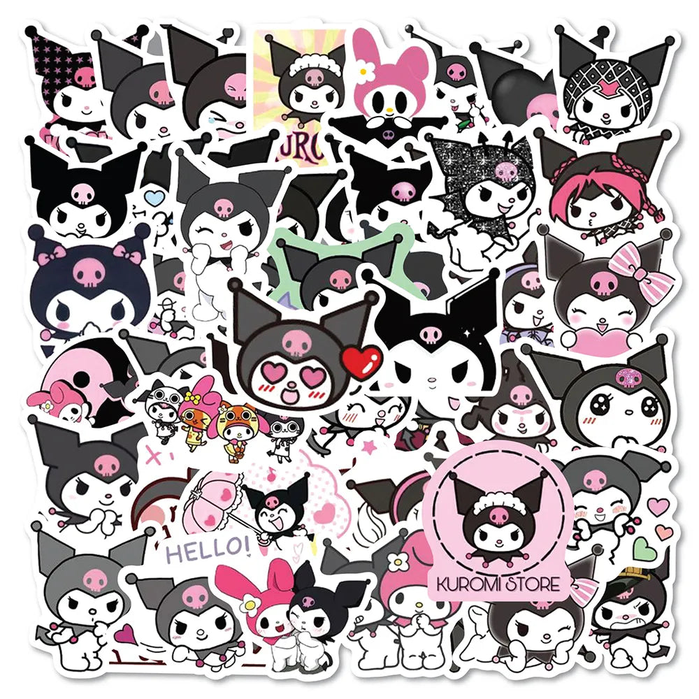 50pcs Sanrio Cartoon Stickers - Hello Kitty Kuromi My Melody - Style 16 - Anime - Decorative Stickers - 22 - 2024