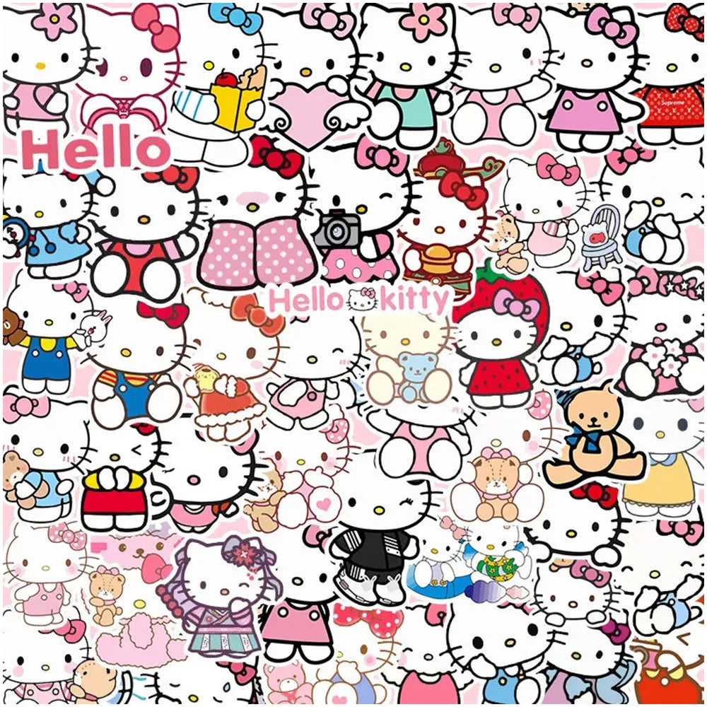 50pcs Sanrio Cartoon Stickers - Hello Kitty Kuromi My Melody - Style 20 - Anime - Decorative Stickers - 26 - 2024
