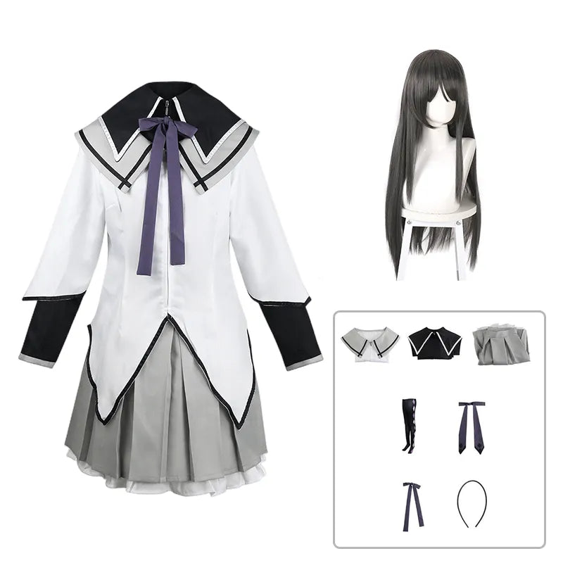 Akemi Homura Magical Girl Costume Set - Costume + Wig / XS - Anime - Costumes - 8 - 2024