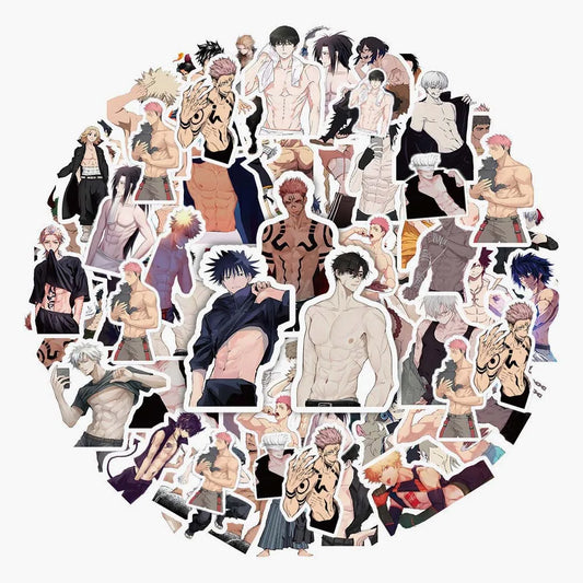 Cartoon Anime Muscle Man DIY Graffiti Stickers Pack - Anime - Decorative Stickers - 2 - 2024