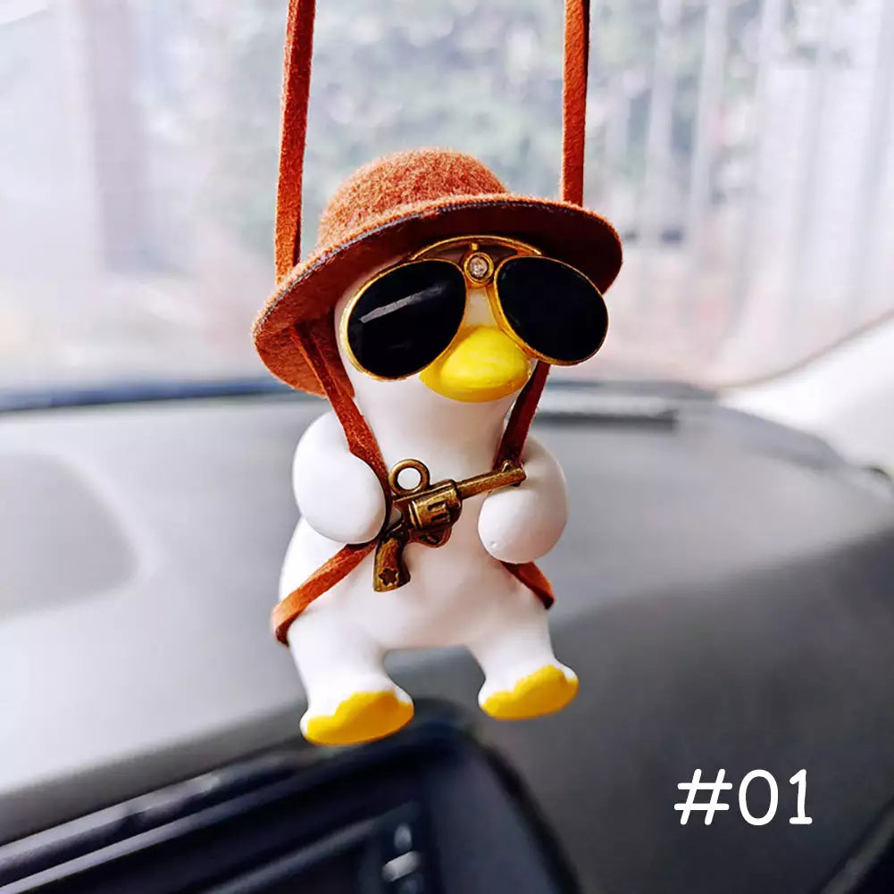 Cute Anime Cowboy Duck Car Pendant - Pistol Duck - Anime - Charms & Pendants - 7 - 2024