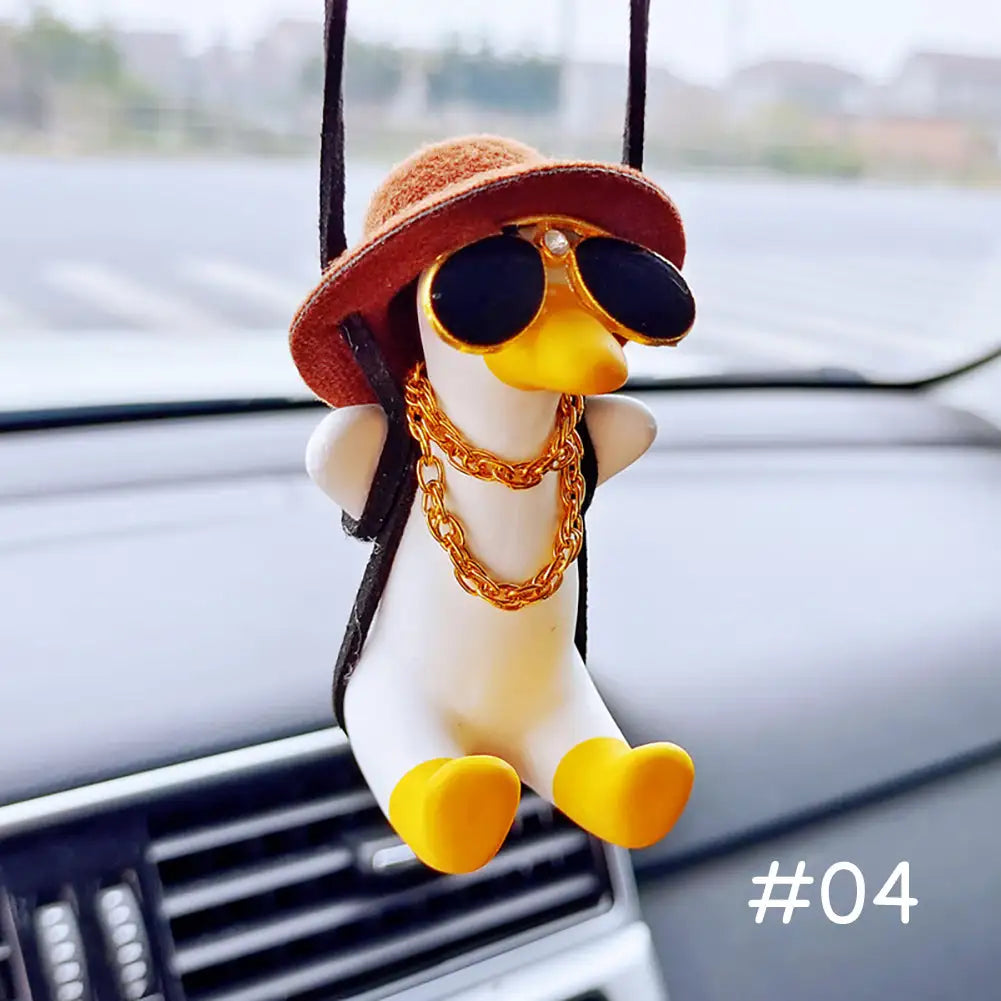 Cute Anime Cowboy Duck Car Pendant - Brown Necklace Duck - Anime - Charms & Pendants - 10 - 2024