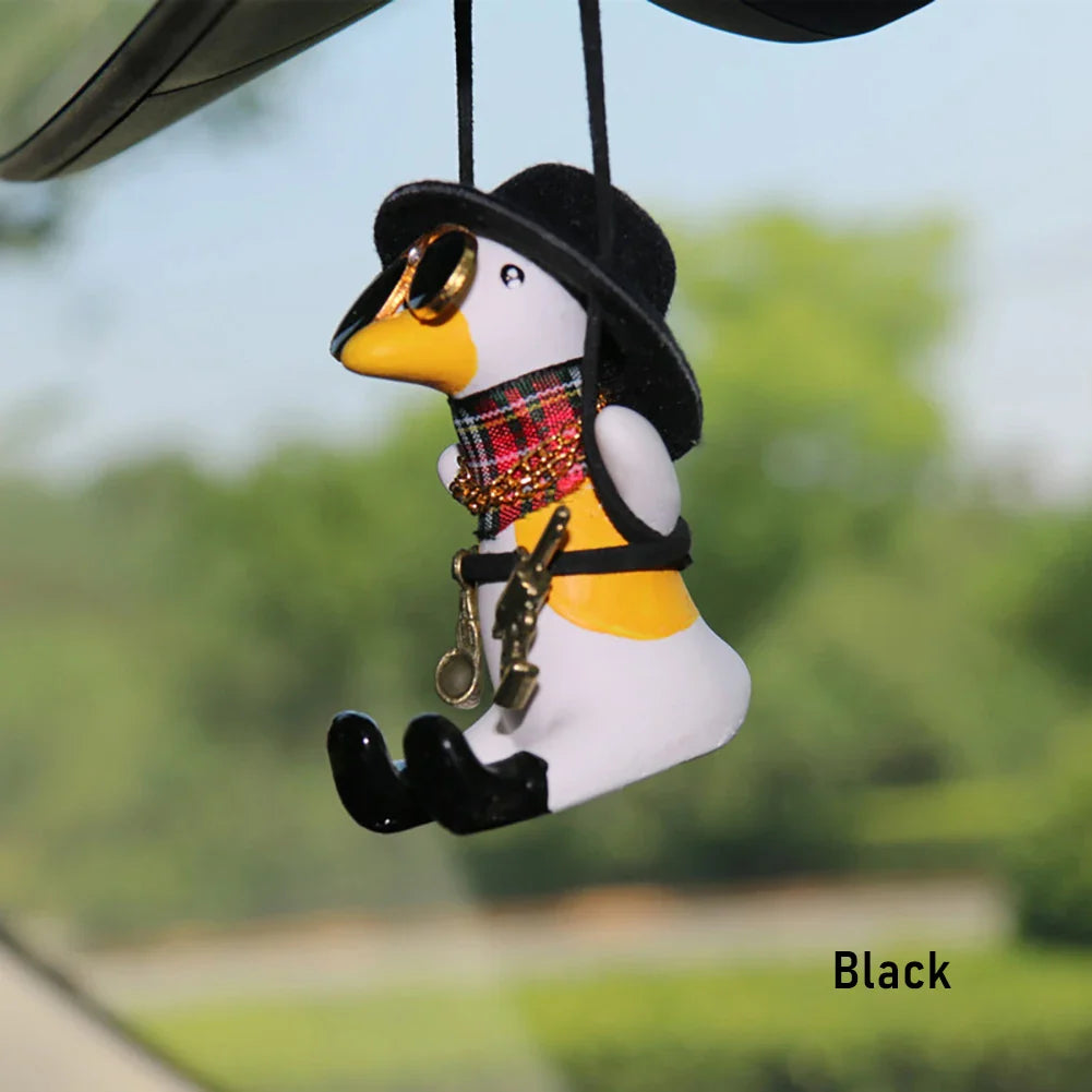 Cute Anime Cowboy Duck Car Pendant - Cow Duck Black - Anime - Charms & Pendants - 12 - 2024