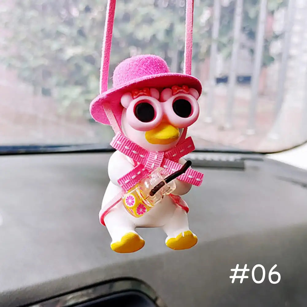Cute Anime Cowboy Duck Car Pendant - Pink Duck - Anime - Charms & Pendants - 18 - 2024