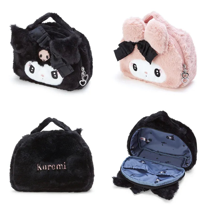 Cute Sanrio Kuromi Plush Makeup Bag - Anime - Luggage & Bags - 1 - 2024