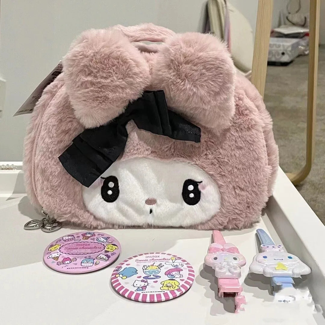 Cute Sanrio Kuromi Plush Makeup Bag - Anime - Luggage & Bags - 5 - 2024
