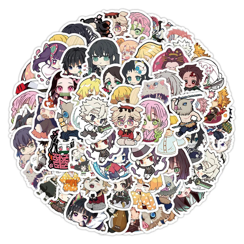 Demon Slayer Stickers - 10/30/60pcs - Anime - Decorative Stickers - 2 - 2024