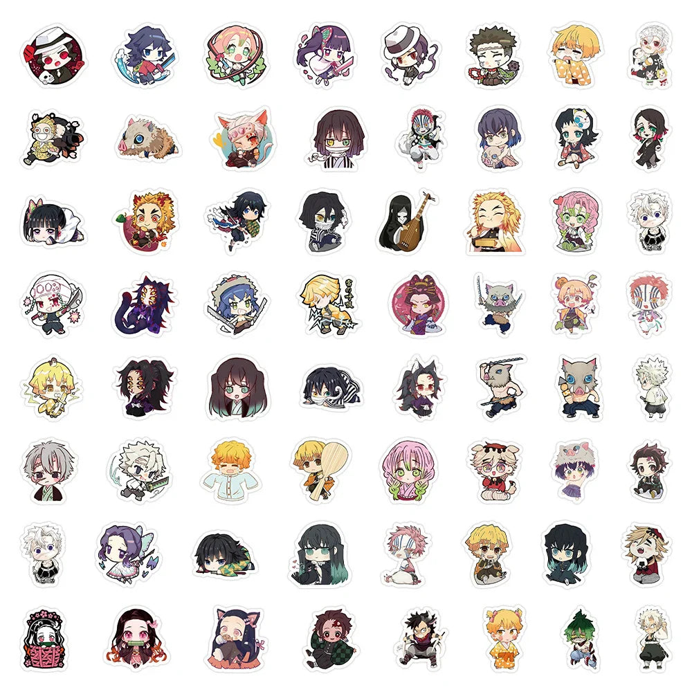 Demon Slayer Stickers - 10/30/60pcs - Anime - Decorative Stickers - 3 - 2024