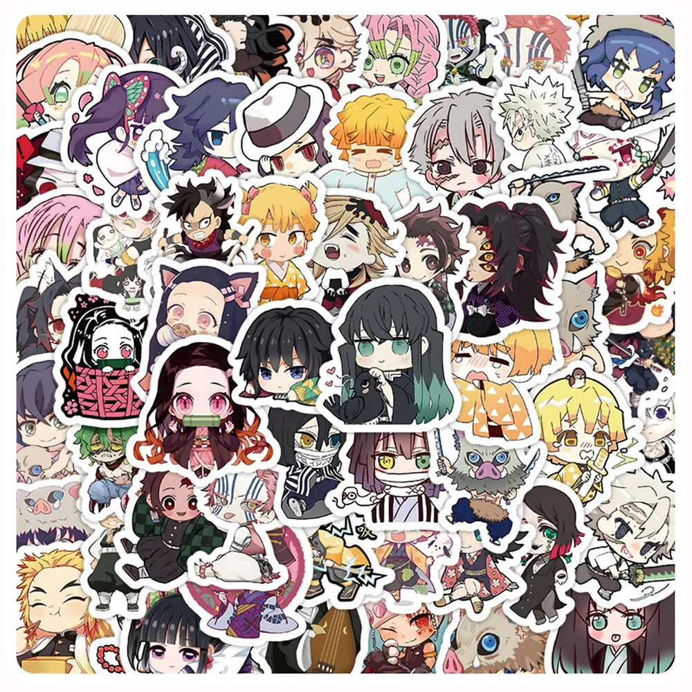 Demon Slayer Stickers - 10/30/60pcs - 10PCS - Anime - Decorative Stickers - 1 - 2024
