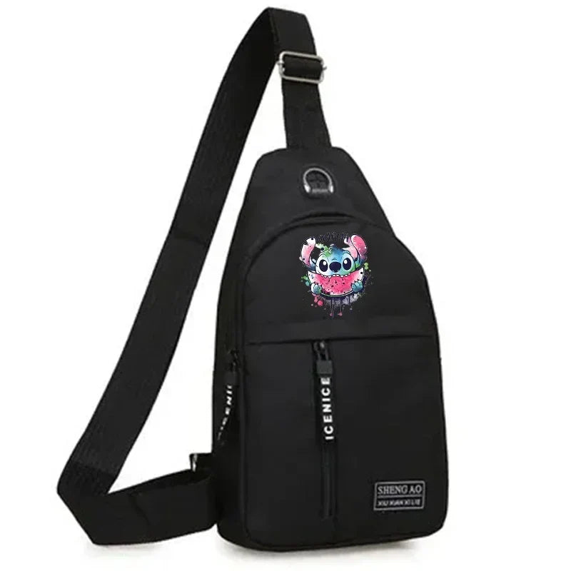 Disney Stitch Multifunctional Chest Bag - sdz0032 - Anime - Luggage & Bags - 7 - 2024