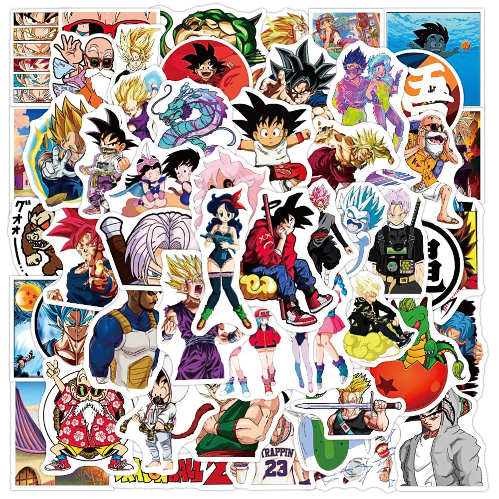 Dragon Ball Stickers - 50/100pcs - Son Goku Cartoon Decals - 100pcs Style1 - Anime - Decorative Stickers - 7 - 2024