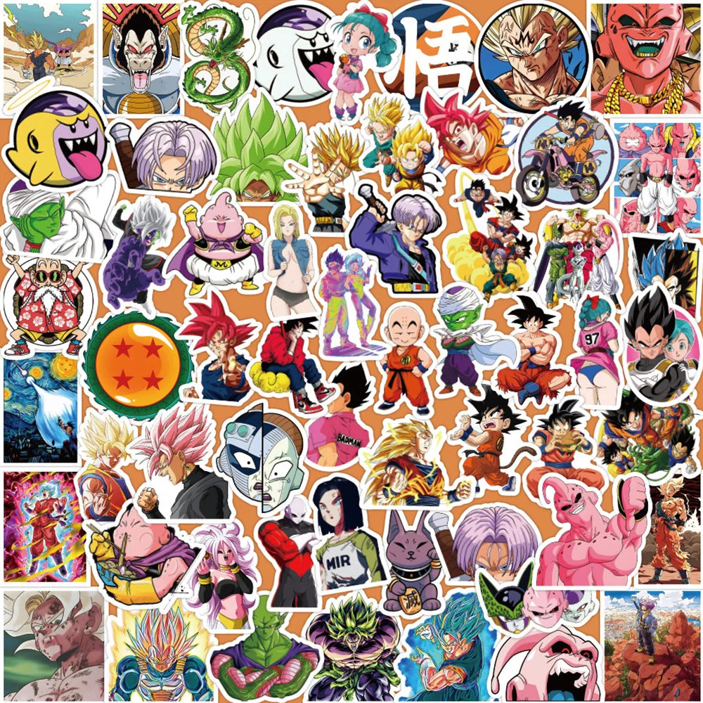 Dragon Ball Stickers - 50/100pcs - Son Goku Cartoon Decals - 50pcs Style12 - Anime - Decorative Stickers - 18 - 2024