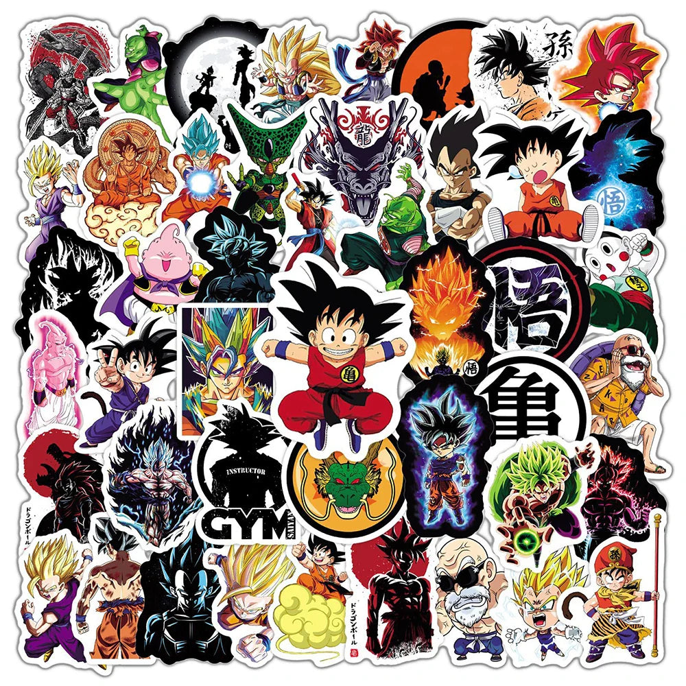 Dragon Ball Stickers - 50/100pcs - Son Goku Cartoon Decals - 50pcs Style14 - Anime - Decorative Stickers - 20 - 2024