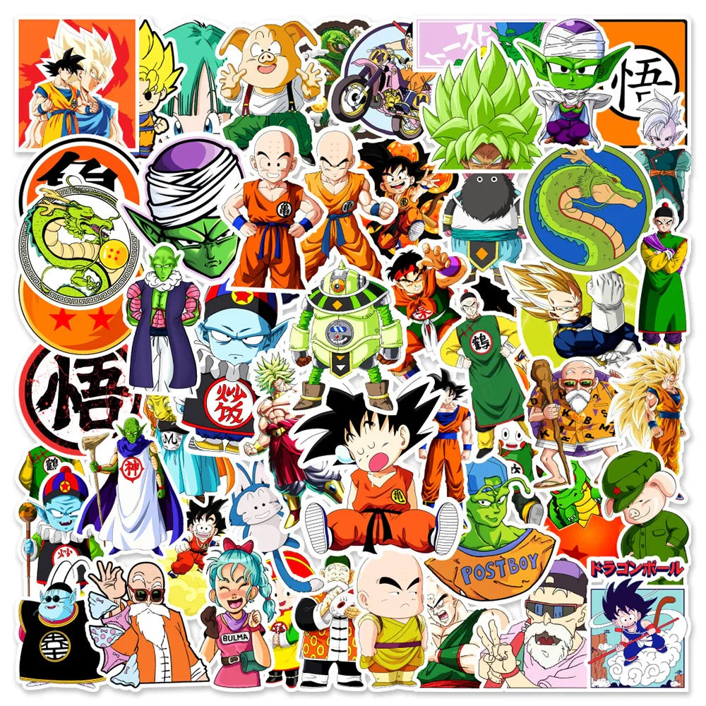 Dragon Ball Stickers - 50/100pcs - Son Goku Cartoon Decals - 50pcs Style7 - Anime - Decorative Stickers - 13 - 2024