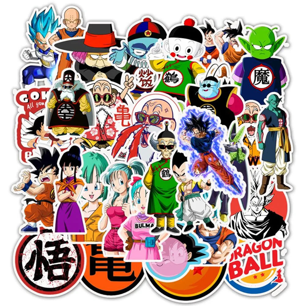 Dragon Ball Stickers - 50/100pcs - Son Goku Cartoon Decals - 50pcs Style11 - Anime - Decorative Stickers - 17 - 2024