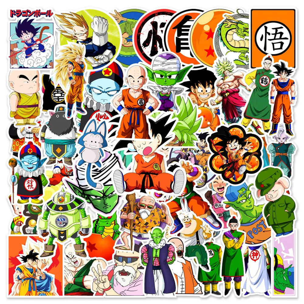 Dragon Ball Stickers - 50/100pcs - Son Goku Cartoon Decals - Anime - Decorative Stickers - 3 - 2024