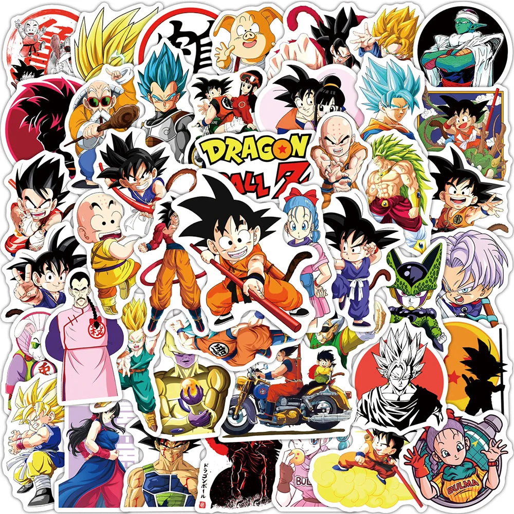 Dragon Ball Stickers - 50/100pcs - Son Goku Cartoon Decals - Anime - Decorative Stickers - 6 - 2024